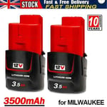 2x For Milwaukee M12 12V Battery M12B4 M12B2 M12 48-11-2401 48-11-2411