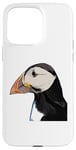 iPhone 15 Pro Max Puffin Auks Seabird Lunde alken Wildlife Animal Illustration Case