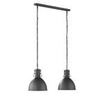 Lampe Suspendue Suspension Luminaire de Salon Noir Cuisine Grand Lumière