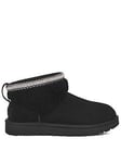 UGG Classic Ultra Mini Maxi Curly Boots - Black, Black, Size 3, Women