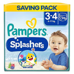 Pampers Splashers Swim Pants, Size 3-4 (6-11kg) 96 Count, SAVING PACK, Do Not Swell In Water, Packaging May Vary