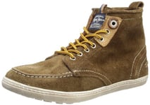 Pepe Jeans Homme Wing Baskets Hautes, Marron-Marron foncé, 40.5 (7 UK)