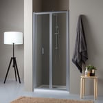 PORTE DE DOUCHE NICHE 100CM 2 PORTES OUVERTURE PLIANTE | SOFFIO