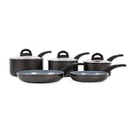 Tower T80303 Cerasure 5 Piece Pan Set with Non-Stick Coating, Suitable for all Hob Types Including Induction, Graphite