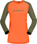 Norrøna Women's Fjørå Equaliser Lightweight Long Sleeve Orange Alert, M