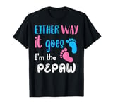 Either Way It Goes I'm The PEPAW Funny 2024 Pregnant T-Shirt