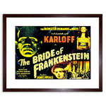 Wee Blue Coo Movie Film Sequel Bride Frankenstein Karloff Whale Horror Framed Wall Art Print