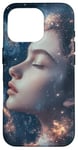 Coque pour iPhone 16 Pro Femmes Fantasy Art Déesse Cosmique Art Galaxie