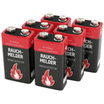 Ansmann Rauchmelderbatterie Pile 6LR61 (9V) alcaline(s) 9 V 6 pc(s)