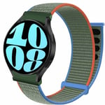 Nylon armbånd No-Gap Samsung Galaxy Watch 6 (40mm) - Olive