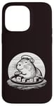 Coque pour iPhone 14 Pro Max Mignon Capybara mangeant des sushis kawaii