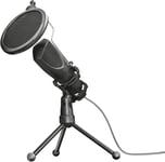 Gxt 232 Mantis Micro Streaming Usb, Microphone Professionel Avec Trépied Et Filtre Anti-Pop, Micro Gamer Pour Podcast, Gaming, Asmr, Chant, Musique, Youtube, Twitch, Pc, Ps4, Ps5 ¿ Noir