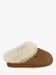 Just Sheepskin Phoebe Mule Slippers, Café Au Lait