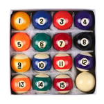 16 st/pack Mini Pool Ball Polyester Harts 25MM/32MM/38MM Barn Biljard Bord Bollar Set Kid Pool Ball Komplett Set 38mm