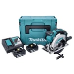 Akkupyörösaha Makita DSS 610 RTJ 18 V 165 mm + 2x akku 5,0 Ah + laturi + Makpac