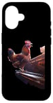 Coque pour iPhone 16 Poulet piano