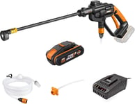 WORX 20V Cordless Pressure Washer Hydroshot WG620E.6, 22 Bar 120 L/H Compact... 