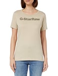 G-STAR RAW Women's GS Graphic Slim Top, Beige (spray green D23942-336-D606), L