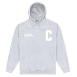 Park Fields Unisex Columbia University C Heather Grey Hoodie Cotton - Size Large