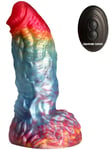 Rainbow Phoenix Vibrating Dildo 17,3 cm