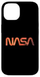 Coque pour iPhone 14 Logo rétro de la NASA Mars Worm Patch Space Exploration Graphic