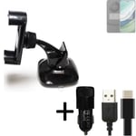 For Huawei Mate 60 Pro car holder + CHARGER windshiled bracket 