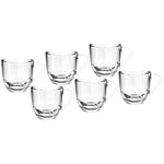 Leonardo Napoli 024201 Lot de 6 tasses à expresso lavables au lave-vaisselle 80 ml