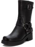 REFRESH Femme 172121 Botte de Motard, Noir, 40 EU