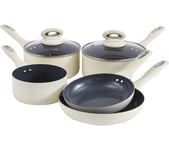 CERMALON K439CR 5-piece Non-stick Pan Set - Cream