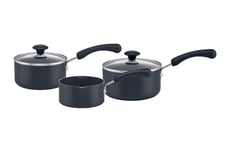 Prestige Non Induction Saucepan Set Durable Lightweight Non Stick Cookware - 3pc