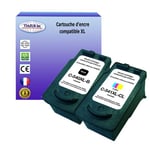 2x Cartouches Compatibles avec Canon Pixma MX370, MX375, MX390, MX395 remplace Canon PG540XL, CL-541 XL (Noire+Couleur) - T3AZUR