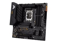 Asus Tuf Gaming B660m-Plus Wifi - Hovedkort - Micro Atx - Lga1700-Sokkel - B660 Chipset - Usb-C Gen1, Usb 3.2 Gen 1, Usb 3.2 Gen 2, Usb-C Gen 2X2 - 2.5 Gigabit Lan, Wi-Fi 6, Bluetooth - Innbygd Grafikk (Cpu Kreves) - Hd-Lyd (8-Kanalers)