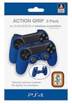 2 Housse Bleue Silicone Action Grip Pour Manette Playstation 4 Neuf BigBen