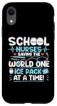 Coque pour iPhone XR Funny School Nurses Saving The World One Ice Pack à la fois