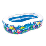 Jilong - Piscine en Forme de 8 - Ocean - 175 x 109 x 46 cm - Piscine pataugeoire pour Enfant - pour Jardin et terrasse