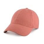 CHOK.LIDS Everyday Premium Dad Hat Unisex Baseball Cap for Men and Women Adjustable Lightweight Polo Style Curved Brim (Rusty Rose)