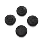 PlayVital Capuchon Joystick pour Steam Deck OLED Console,Joystick Caps pour Steam Deck LCD,Silicone Thumb Grip Caps pour PS Portal-Noir(Édition Samouraï)