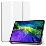 Etui Nouvel Apple Ipad Pro 11 M1 2021 4g/Lte / 5g Smartcover Pliable Blanc Avec Stand - Housse Coque De Protection New Ipad Pro 5 11 Pouces 2021 - Accessoires Tablette Pochette Xeptio : Exceptional Smart Case !