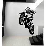 Tatoutex Stickers Moto Cross - Orange, L 80cm x H 128cm