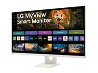 Lg Myview 32Sr73u-W - Led-Skärm - Smart - 32" (31.5" Visbar) - 3840 X 2160 4K Uhd (2160P) @ 60 Hz - Va - 250 Cd/M² - 3000:1 - Hdr10 - 5 Ms - 2Xhdmi, Usb-C - Högtalare