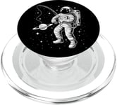 Funny Planet Astronaute Galaxie Espace Astronaute Pêche PopSockets PopGrip pour MagSafe