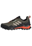 adidas Men's Terrex AX4 Gore-TEX Hiking Shoes, Olive Strata/Wonder Beige/Core Black, 5.5 UK