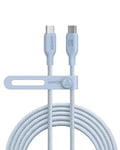 Anker 543 USB C to USB C Cable (240W, 10ft), USB 2.0 Bio-Nylon Charging Cable for MacBook Pro 2020, iPad Pro 2020, iPad Air 4, Samsung Galaxy S22, and More (Misty Blue)