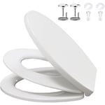 Oihpaw - Abattant -Abattant wc en plastique thermodurcissable antibactérien pour adultes et enfants - Abattant wc universel - Fermeture douce et