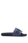 BOSS Mens Kirk Slid Rubber slides with raised logo detail Size 10