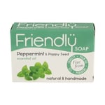 Friendly Soap Natural Peppermint & Poppyseed Soap - 95g (Pack of 6)