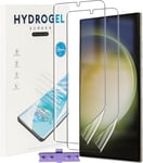 2 Pièces Protection Écran Pour Samsung Galaxy S23 Ultra (Pas Verre Trempé),Film Flexible Soft Hd Hydrogel,Anti-Rayures,Compatible Avec Lecteur D¿Empreinte,Sans Bulles,Facile À Installer