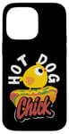 iPhone 14 Pro Max Hot Dog Chick Fun Quirky Graphic Humor Case