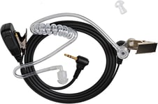 Oreillette Radio De Sécurité, Talkie Walkie Écouteurs Casque 1 Broche 2,5 Mm Avec Micro Ptt Pour Motorola Talkabout Tlkr T92 H20 T82 T62 T60 Xt180 Cobra Radio Avec Tube Acoustique [SMA075216]