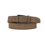 Boss Mens Accessories Rummi Suede Leather Belt in Beige material_Suede - Size 36 inches